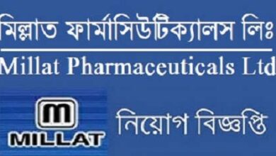 Millat Pharmaceuticals Ltd published a Job Circular