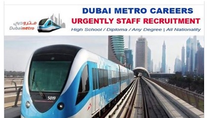 Staff Recruitment ! DUBAI METRO- Dubai Government Job