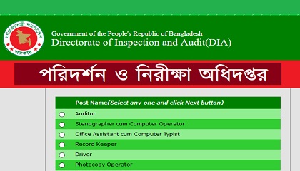 Directorate of Inspection and Audit published a Job Circular.