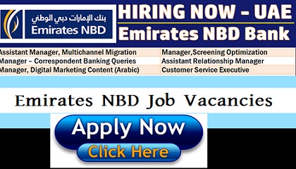 Emirates NBD Job Vacancies