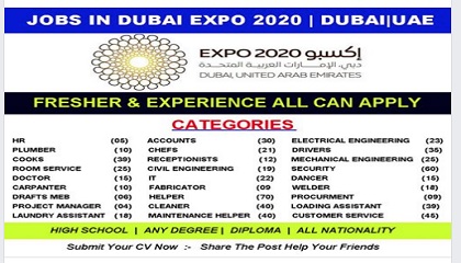 DUBAI EXPO 2020 STAFF RECRUITMENT