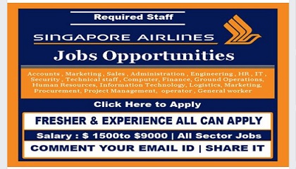 Staff Recruitment – SINGAPORE AIRLINES