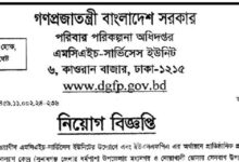 Department of Family Planning Job Circular.