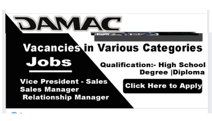 new jobs @ DAMAC