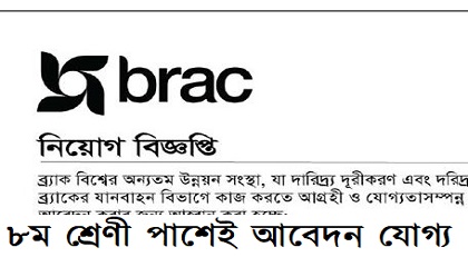 Brac NGO published a Job Circular