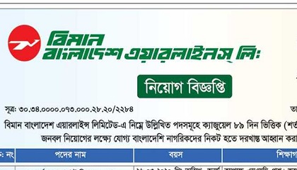 Bangladesh Biman Job Circular 2020