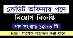 Credit Officer in jobs circular