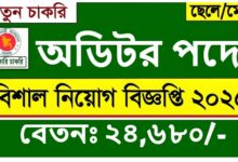 Auditor jobs circular 2025