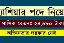 Job Circular Cashier