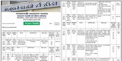 Bangladesh Public Service Commission (BPSC) Job Circular 2020 Download