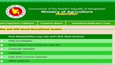 Job Circular at Ministry of Agriculture