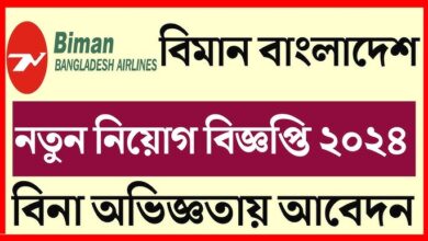 Biman Bangladesh Airlines Job Circular 2024