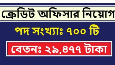 Credit officer in jobs circular