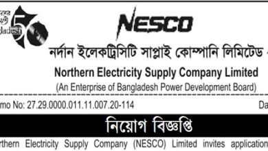 Northern Electricity Supply Company Limited (NESCO) Job Circular