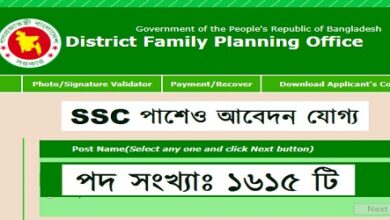 Directorate General of Family Planning Job Circular