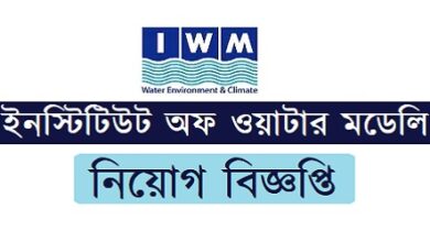 Institute of Water Modelling (IWM) Job Circular