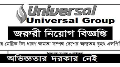 Universal Group Job Circular