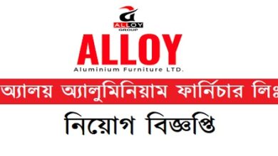 Alloy Aluminium Furniture Ltd Job Circular