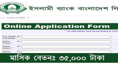 Islami Bank Bangladesh Ltd published a Job Circular