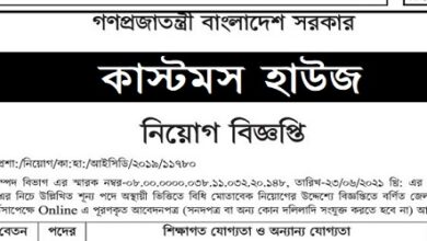 Job Circular Bangladesh Customs