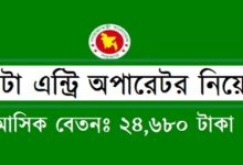 Data entry operator Job Circular