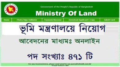 Ministry Of Land Job Circular 2022