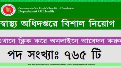 Directorate General of Health Services (DGHS) Job Circular 2022