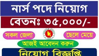 Nurse job circular