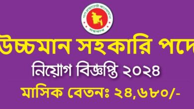 Job Circular Upper Division Assistant