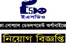 Eco-Social Development Organization (ESDO) Job Circular 2024