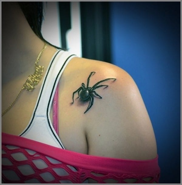 Cool-Spider-Tattoo-Chest