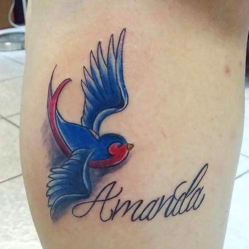 Bird Name Tattoo 2