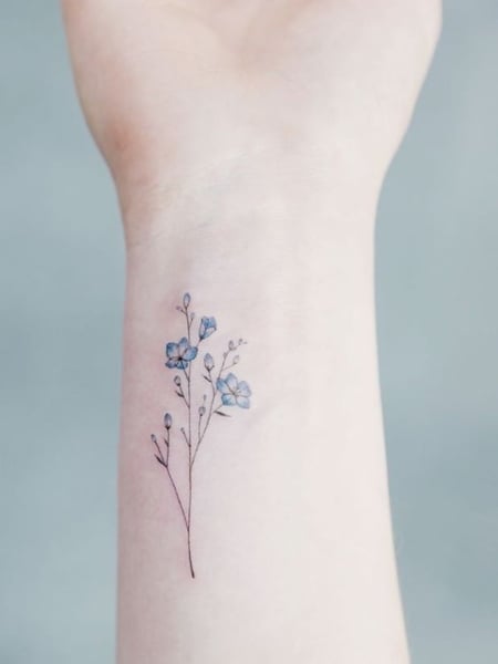 Flower Wrist Tattoo 