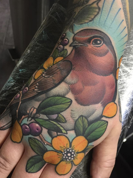 Robin Bird Tattoo