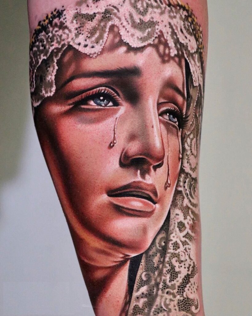 Virgin Mary Tattoos 8
