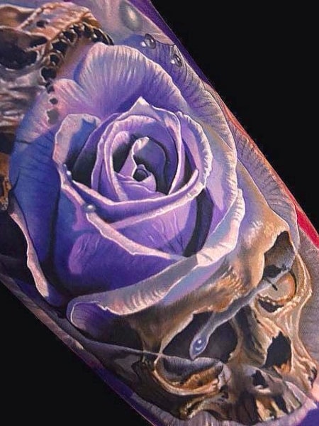 Purple 3d Tattoo 