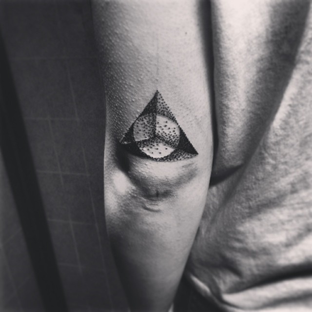 Hipster Triangle Tattoo