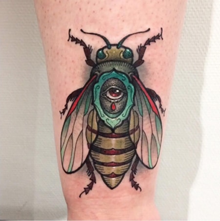 Bee Eye Tattoo