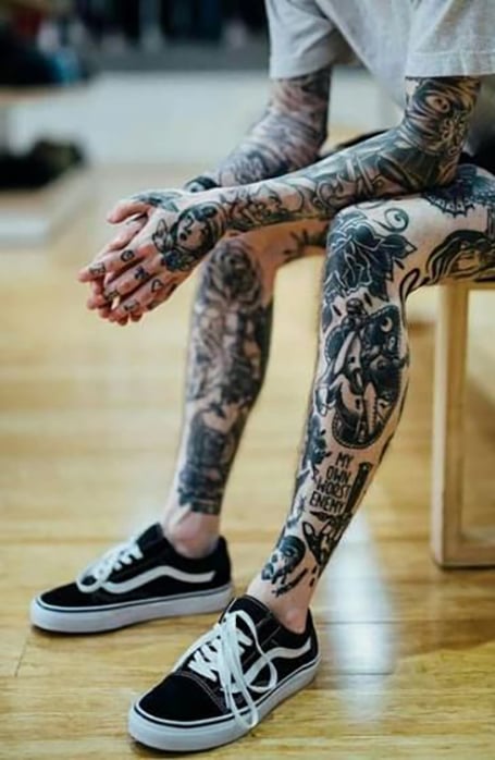Full Leg Tattoo