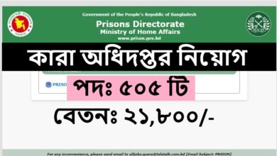 Department of Prisons Job Circular 2025