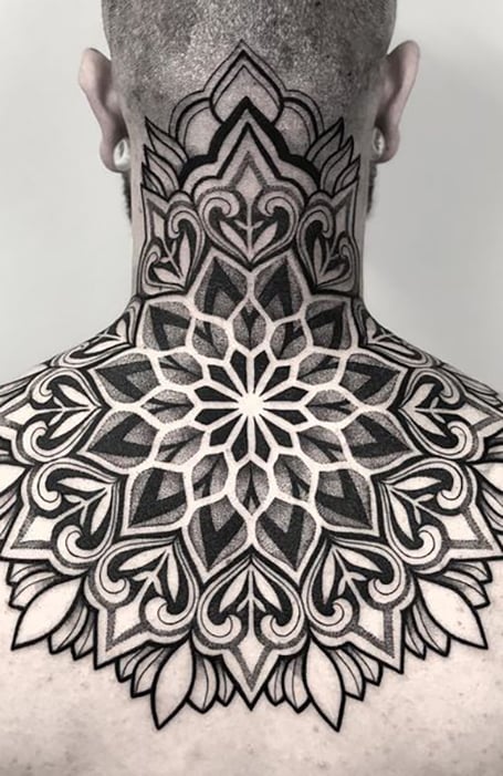 Shoulder And Neck Tattoo
