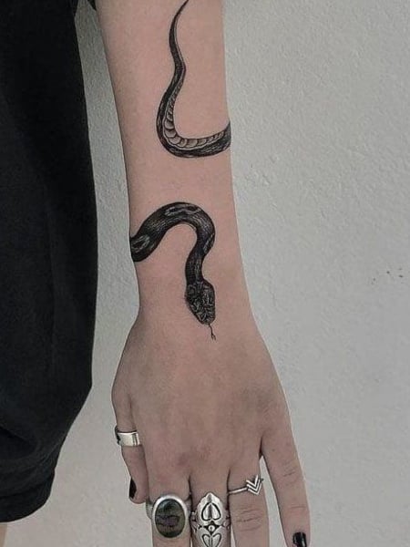 Snake Wrist Tattoo 
