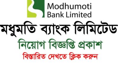 Modhumoti Bank Limited Job Circular 2023