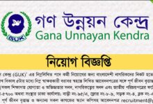 Gana Unnayan Kendra (GUK) Job Circular