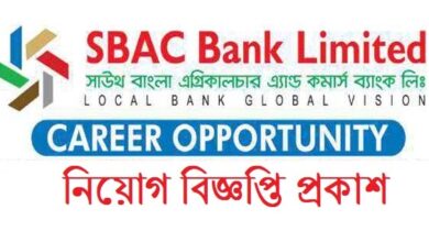 SBAC Bank Limited Job Circular 2023