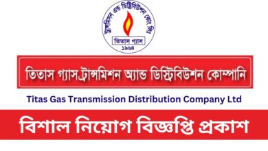 Titas Gas Transmission Distribution Company Ltd Job Circular