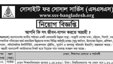 Society for Social Service SSS Job Circular 2024