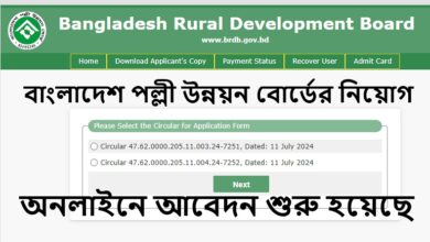 Bangladesh Rural Development Board (BRDB) Job Circular 2024