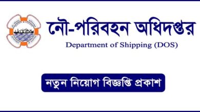 Department of Shipping Job Circular