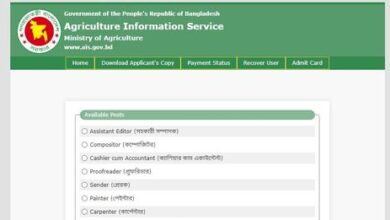 Agriculture Information Service Job Circular 2024